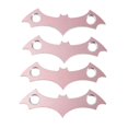 thumbnail image 1 of Dalazy 4pcs Aluminum Alloy Skateboard Deck Protective Gasket Longboard Part Rose Gold, 1 of 6