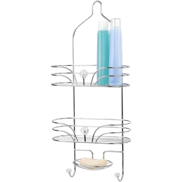 Home Basics Heavy Duty Chrome Shower Caddy