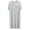 Silver, variant on Mens Modal Nightgown Long Sleeve Lounge, Sleep Henley Shirt Pajama Big & Tall Nightshirt Comfy Nightwear Black