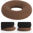 thumbnail image 4 of 1 Pcs Anti Bedsore Ring Cushion,Portable Inflatable Wheelchairs Seat Cushion,15" Donut Cushion Seat with Air Pump,Round Hemorrhoid Seat Pillow,for Tailbone Pain Relief,Bed Sores Brown, 4 of 7