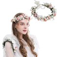 thumbnail image 1 of AVEKI Mujeres Niñas Corona de Flores Nupcial Eucalipto Halo Boda Floral Diadema Foto ShootGSG-002,WZ-365R, 1 of 5