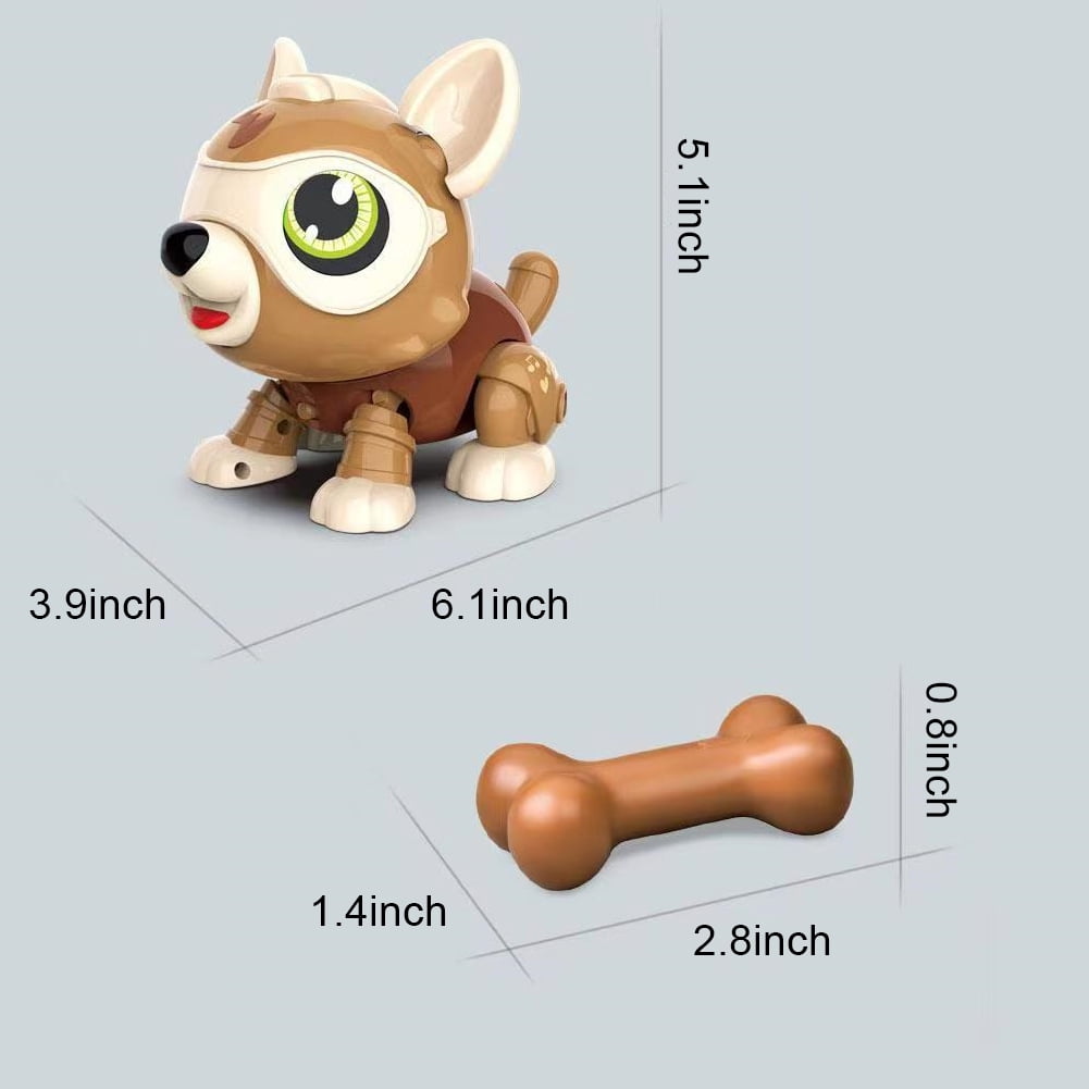 CSCHome Toddler Robot Toys Kids Multi-function Interactive Robot Dog Toys Voice Control Electronic Stunt Puppy Birthday Gift