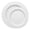White with Silver, variant on Smarty Black with Gold Pearl String Round Disposable Plastic Dinnerware Value Set (120 Sets)