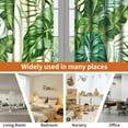 thumbnail image 3 of Lfeey Apartment Decor Blackout Curtains, Tropical Palm Print in Soft Green, Grommet Top Light Blocking, 63 Inch Long, 2 Panels, 3 of 6