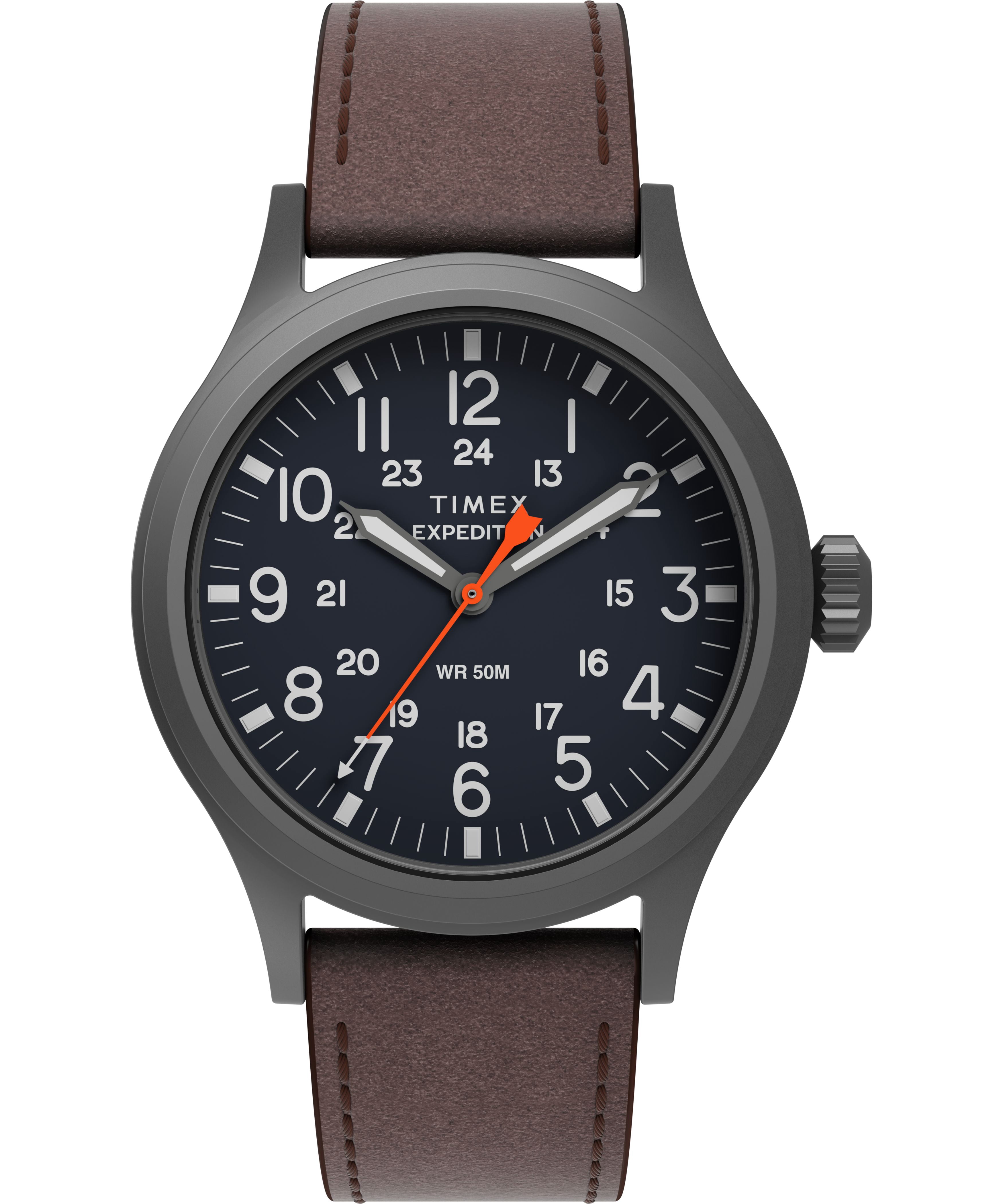 Timex Men's Expedition Scout 40 Watch, Brass Case, Green/Gray