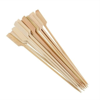  200 PCS Bamboo Skewers for Appetizers, 4.7 Inch Toothpicks,  Cocktail Picks for Drinks, Fruit Kababs, Sausage, Barbecue Snacks, Natural  Wooden Paddle Skewer Mini Food Sticks, Charcuterie Accessories : Patio,  Lawn & Garden