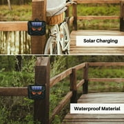 Lycxbfjia 4 X Solar Predator Guard Light Red Led Deterrent Light Night Animal Repeller