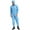 Light Blue, variant on Men's Anti-static Coverall Suit with Zip Front Opening Reusable Workwear Full Body Suits White XL
