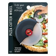 Gwen Studios 4" Ergonomic Stainless Steel Pizza Cutter Wheel with Rubberized Grip