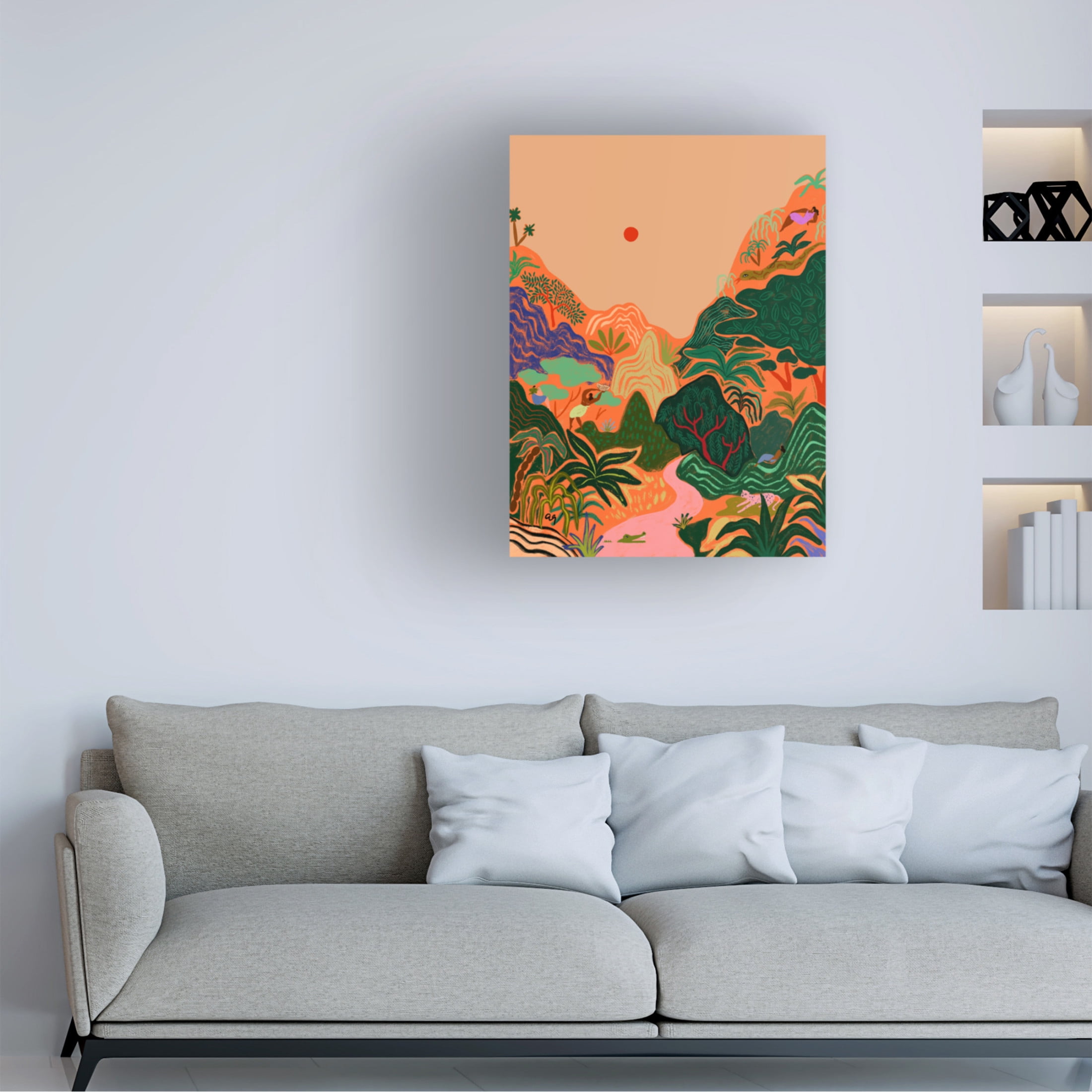 Trademark Fine Art Arty Guava Hidden Paradise No2 Canvas Wall Art