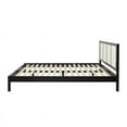 thumbnail image 3 of Walker Edison Solid Wood Rattan Headboard King Bedframe - Black, 3 of 15