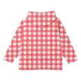 thumbnail image 6 of SERTG Boys and Girls Checkered Hooded Jacket Zip Front Long Sleeve Sporty Casual Outerwear Top for Children 4-12 Years(Red,7 Years), 6 of 8