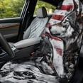 thumbnail image 4 of XYZCANDO Car Seat Towel Cover Wolf American Flag Seat Covers for Swimming Gym, Washable Sweatproof Car Seat Protector Towel Cover for Cars SUV, 4 of 11