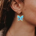 thumbnail image 6 of 20pcs Butterfly Open Back Bezel Pendant Charm Resin Molds Hollow Frame Pendants for DIY Pressed Flower Crafts Jewelry Making Accessories, 6 of 7