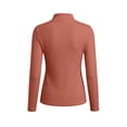 thumbnail image 6 of Staron Women's Tops Long Sleeve Solid Basic Casual Slim Crew Neck Lightweight Soft Fashion Tunic Tee Shirt, Wine S, 6 of 6