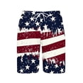 thumbnail image 5 of Goodtrade8 Summer Swimming Trunks for Men Board Shorts Swimwear Casual July 4th Independence Day Pockets American Flag Mens Shorts,Size: L, 5 of 6