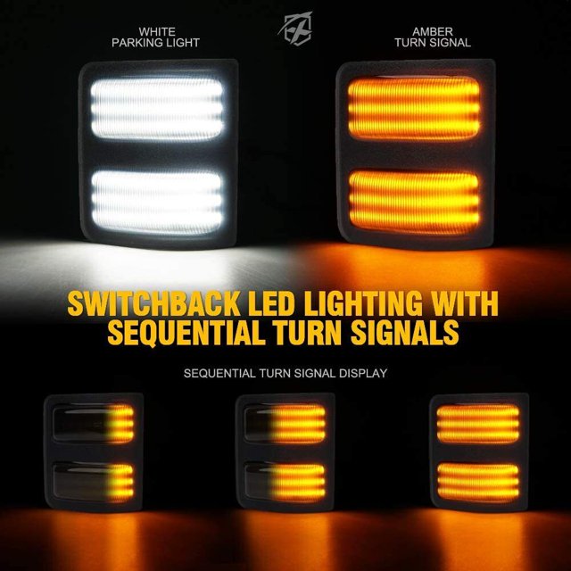 Switchback LED Side Mirror Marker Light For 0816 Ford F250 F350 F450
