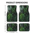 thumbnail image 2 of Gaeub Lush Foliage Green Plant Print 4 Pieces Car Floor Mats Car,Universal Car Carpet Mats,Fit for SUV, Vans, Sedans,Trucks, 2 of 6