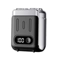 thumbnail image 2 of TISHITA Men Electric Razor Cordless Rechargeable Mini Electric Shaver for Travel Car Black, 2 of 8