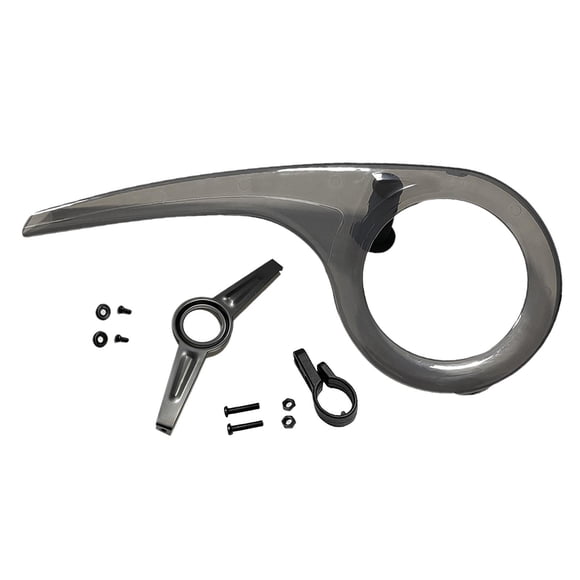 Almencla Portable Bike Chain Guard Cover Crank for Outdoor Riding Accessories GreyTail Fix