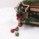 thumbnail image 4 of 2 piezas de piñas de pino navideñas, cascabeles y lazo con cuadros de búfalo, adornos para colgar en la puerta y en la pared, 4 of 5