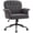 Grey, variant on Office Desk Chair, Soft Fabric Cozy Desk Chair with Wheels and Arms, Modern Upholstered High Back Wide Seat Vanity Chair for Bedroom Living Room Makeup (Dark Grey)