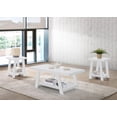 thumbnail image 1 of Ensemble de table basse Aerys Gustine avec étagères de rangement en blanc, 1 of 1