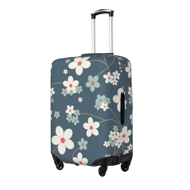 Balery Blue Flower Funda de equipaje, fundas para maletas, elástica, lavable, protector de maletas, compatible con maletas de 18 a 32 pulgadas-X-Large