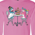 thumbnail image 4 of Inktastic Colorful French Poodles With Tea Long Sleeve T-Shirt, 4 of 5