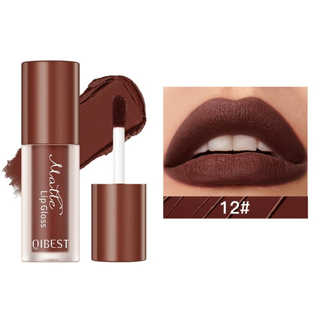 Lápiz labial para mujer, tinte labial, brillo labial, lápiz labial mate, brillo labial antiadherente, terciopelo resistente a la decoloración, brillo labial natural, 2 ml.
