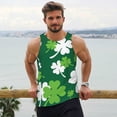 thumbnail image 6 of KLL Happy saint Patricks day Print Men's Muscle Gym Workout Stringer Tank Tops Bodybuilding Fitness T-Shirts Tank Tops Men-3X-Large, 6 of 7