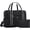 Black, variant on Expandable Travel Duffel Bag for Airline 18x14x8, Foldable Weekend Overnight Bag Tote Carry on Luggage, Unisex, Blue
