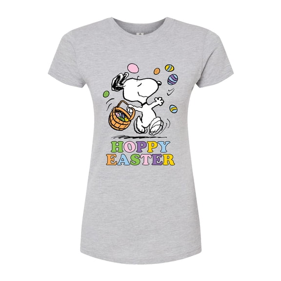 Peanuts - Hoppy Easter - Juniors Fitted Graphic T-Shirt