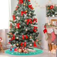 thumbnail image 5 of SKYSONIC Easter Rabbit Christmas Tree Skirt Home Decoration Large Round Christmas Tree Skirt for Holiday Party Home Christmas Day Ornaments 47.2 Inch, 5 of 6