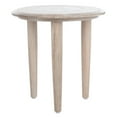 thumbnail image 3 of SAFAVIEH Rehnuma Bohemian Carved Side Table, White Wash, 3 of 8