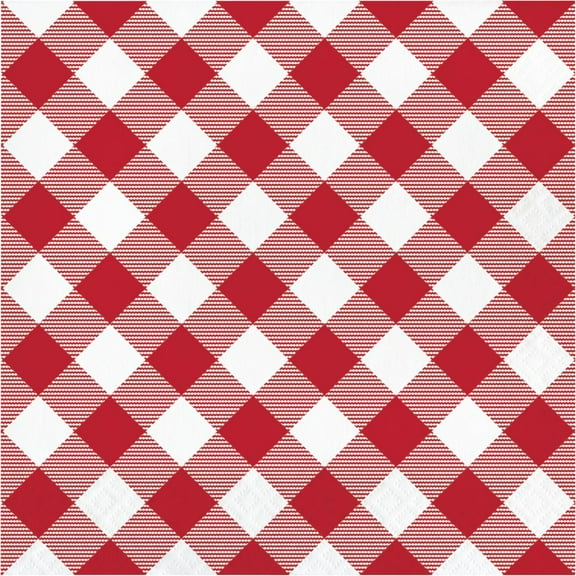 192 Count Bulk Pack Classic Gingham Luncheon Napkin