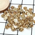 thumbnail image 4 of 20 50 80 100pcs Colorful Metal Brooch Pin Back Squeeze Badge Holder Butterfly Clasp Clutch Care Cap For DIY Jewelry Making Craft, 4 of 6