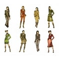 thumbnail image 2 of 8 Different Fashion Models Wall Decal by Wallmonkeys Peel and Stick Graphic (24 in W x 22 in H) WM93907, 2 of 4