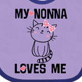 thumbnail image 4 of Inktastic Nonna Loves Me Girls Girls Baby Bib, 4 of 4