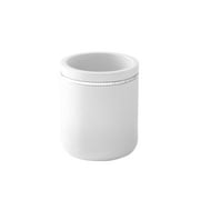 Splash Classic Solitaire Matte Resin Toothbrush Holder - White (1-Piece)
