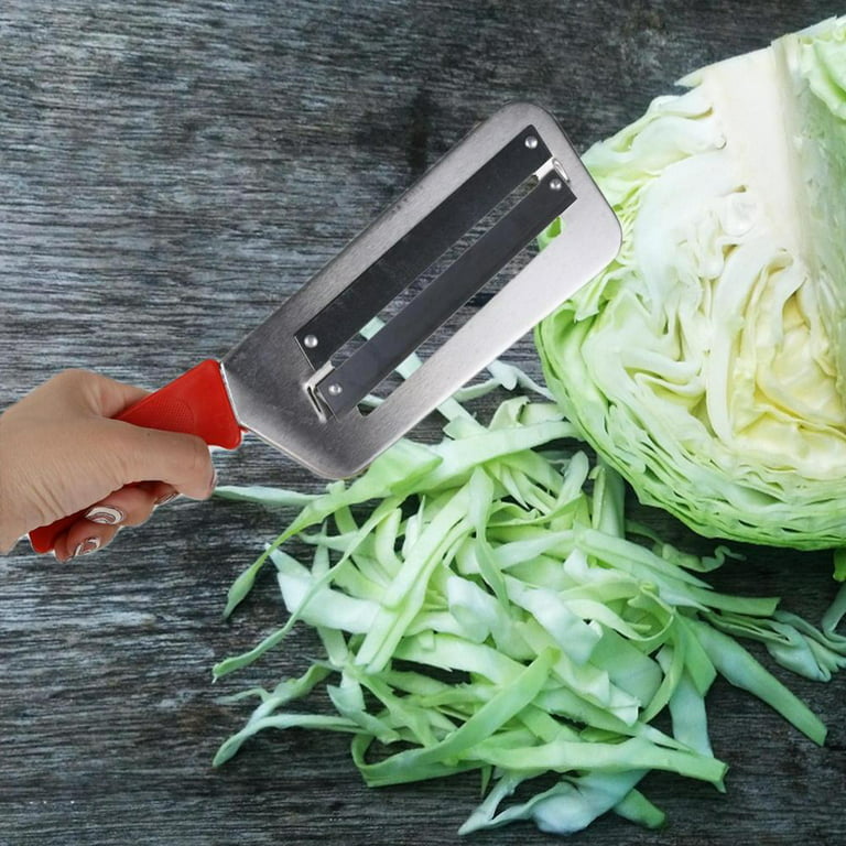 Cabbage Shredder, Stainless Steel Cabbage Slicer Shredder with Double  Blade