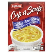 Lipton Cup-a-Soup Instant Soup Chicken Noodle, 1.8 oz, 4 Count
