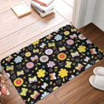 thumbnail image 2 of Non Slip Door Mat, Flower butterfly print Fast Drying Bath Tub Mats, Absorbent Bathroom Rugs Entrance Welcome Mat, Bath MatS for Tub, Floor, Home, Kitchen, Hotel,16x24in, 2 of 6