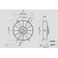 thumbnail image 2 of Spal Advanced Technologies 11in Puller Fan Paddle Blade 1310 CFM, 2 of 3