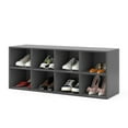thumbnail image 2 of Resenkos 8 Cubbies Shoe Organizer with 500 LBS Weight Capacity-Gray, Space-Saving Shoe Rack Organizer for Closet Entryway, 2 of 7