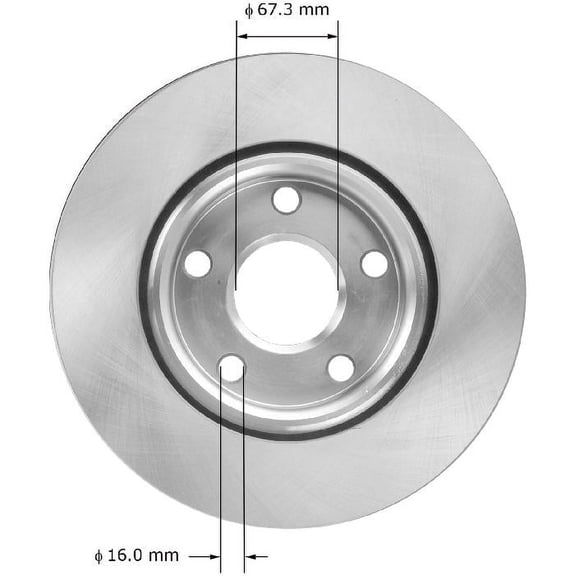 BENDIX PREMIUM PRT5904 - Disc Brake Rotor Fits select: 2008-2009 PONTIAC G8
