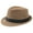 Brown, variant on Fewfanhot Classic Jazz Hat Straw Hat for Mens and Women Sun Beach Derby Panama Summer Hats w Brim Black to White