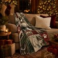 thumbnail image 3 of Rustic Mountain Lodge Collage Of Wildlife Campsite Elements, Rustic Camping Scene, Warm Flannel Blanket for Cabin and Lodge, Outdoor Lovers Camping Gift, Rustic Home Decor, 3 of 9
