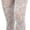 Floral Lace Fishnet - White, variant on ToBeInStyle Women's Fence Net Footless Tights - Black - One Size
