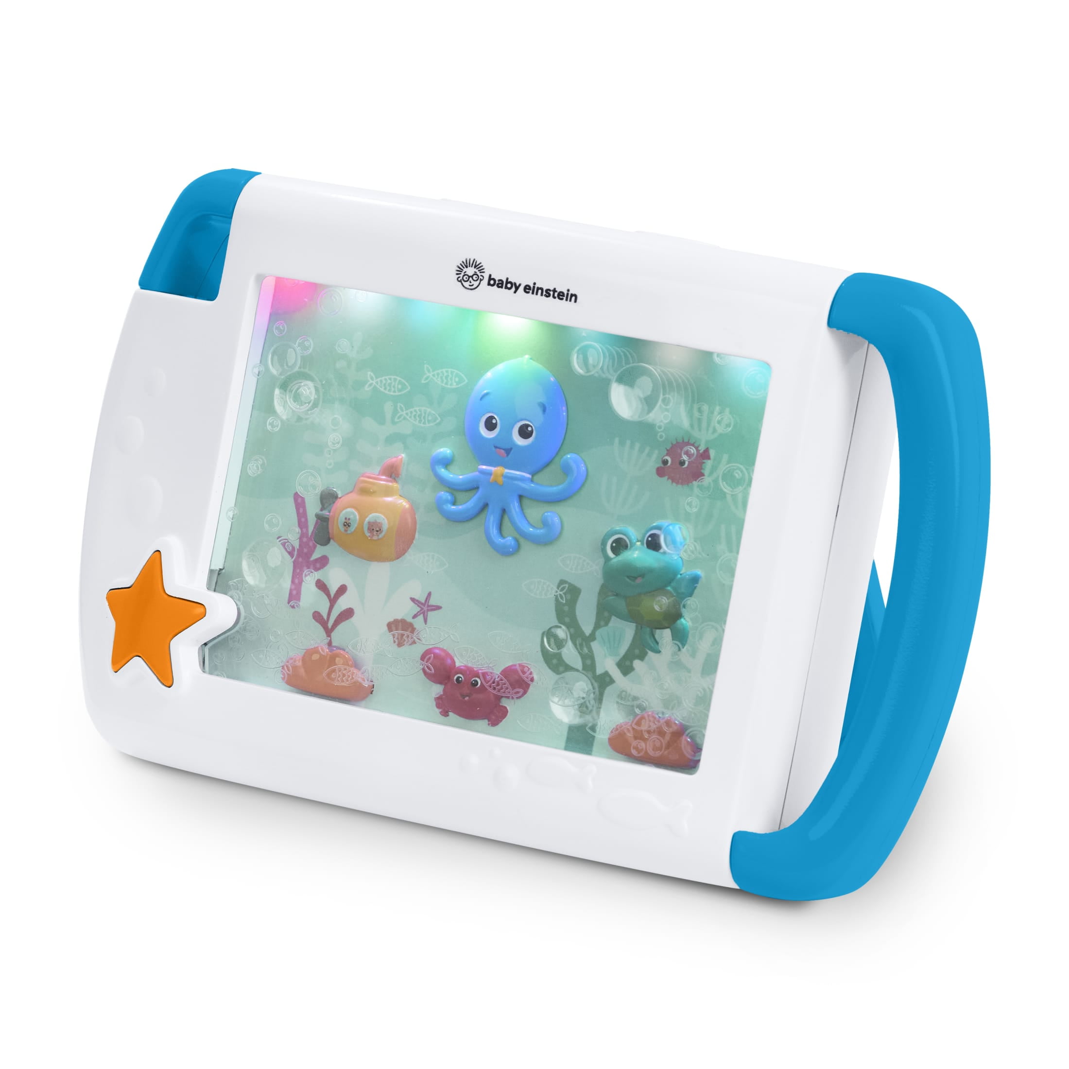 Baby Einstein On-The-Go Sea Dreams Soother, Portable Baby Sound Machine with Music & Lights, for Newborns 0+ Months